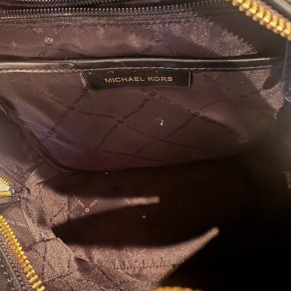 Michael Kors Medium Black & Brown Logo Backpack. Adina MD - Great Condition - Picture 9 of 10